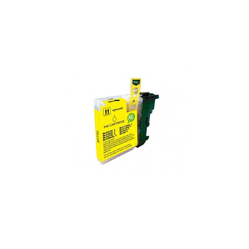 Tinteiro Compatível p/Brother LC980/985/1100  Amarelo      DCPJ125/ J264W/145C/ 165C/ 195C/ 365CN/ 6690CW/ MFCJ220/ 250/ J265W/